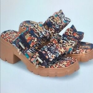 Colorful Platform Sandals